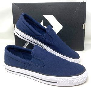 Converse CTAS Sneakers Men's Double Gore Slip On Canvas Blue Low Size 167942F